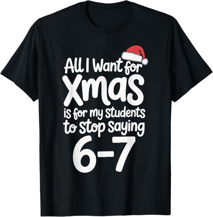 Funny Xmas Math Teacher Design for Holiday Classroom Humor T-Shirt