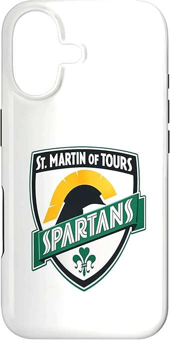 St Martin of Tours Spartans Shield Emblem Design Case for iPhone