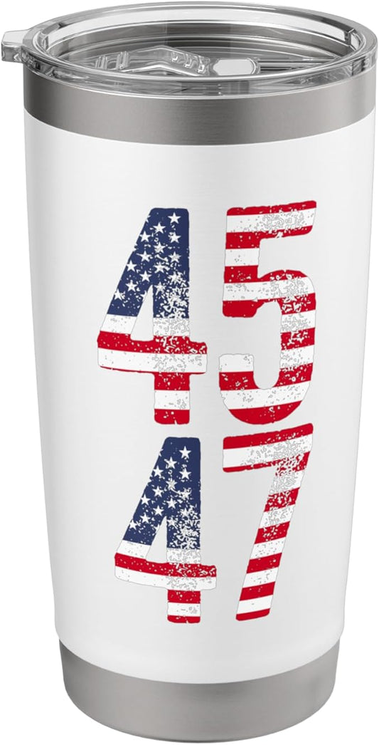 45th And 47th US President Men Women Stainless Steel Insulated Tumbler
