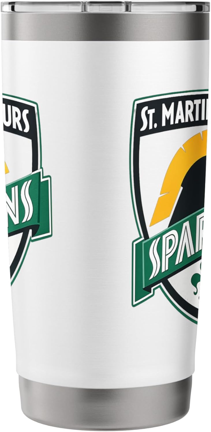 St Martin of Tours Spartans Shield Emblem Design Stainless Steel Insulated Tumbler