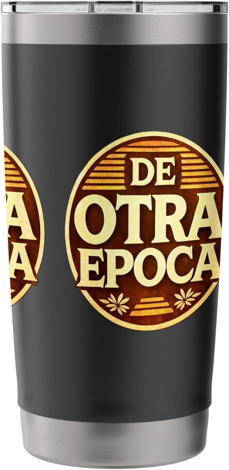 De Otra Epoca Retro Nostalgia Vintage Style Design Stainless Steel Insulated Tumbler