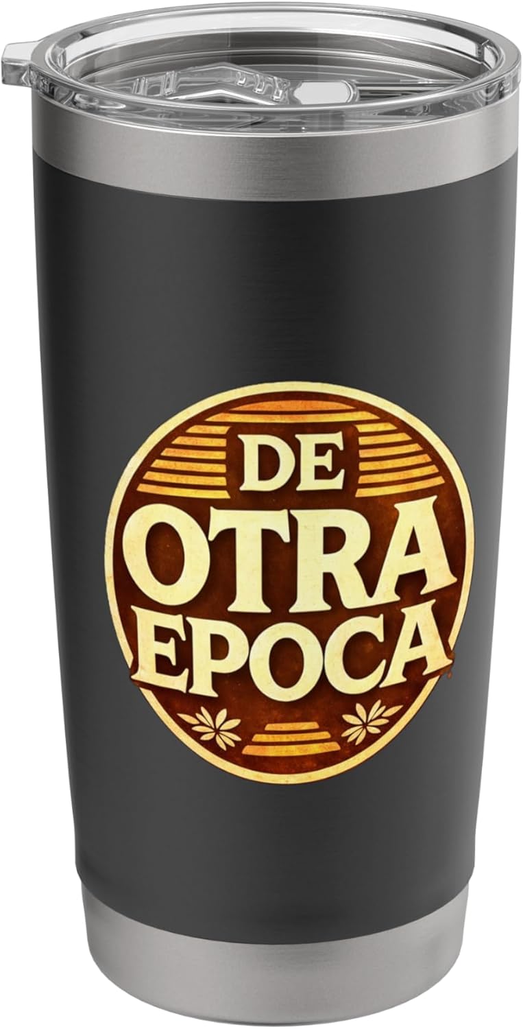 De Otra Epoca Retro Nostalgia Vintage Style Design Stainless Steel Insulated Tumbler