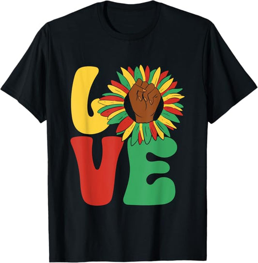 Juneteenth Love Men Women T-Shirt