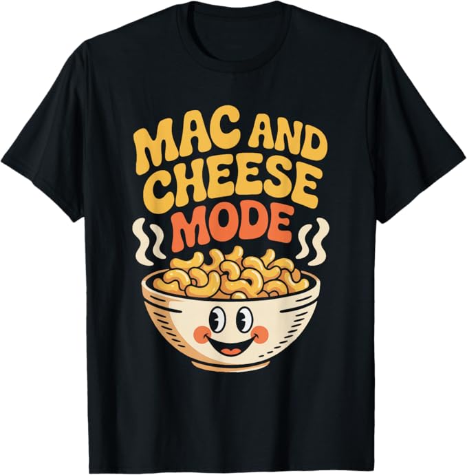 Mac and Cheese Mode Retro Funny Comfort Food Design T-Shirt