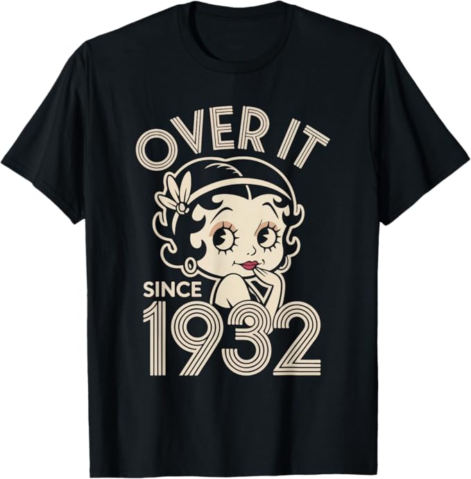 Over It Since 1932 Funny Vintage Flapper Design T-Shirt