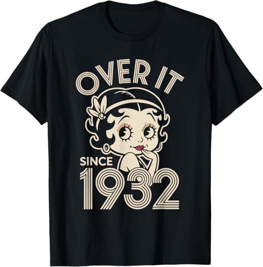 Over It Since 1932 Funny Vintage Flapper Design T-Shirt