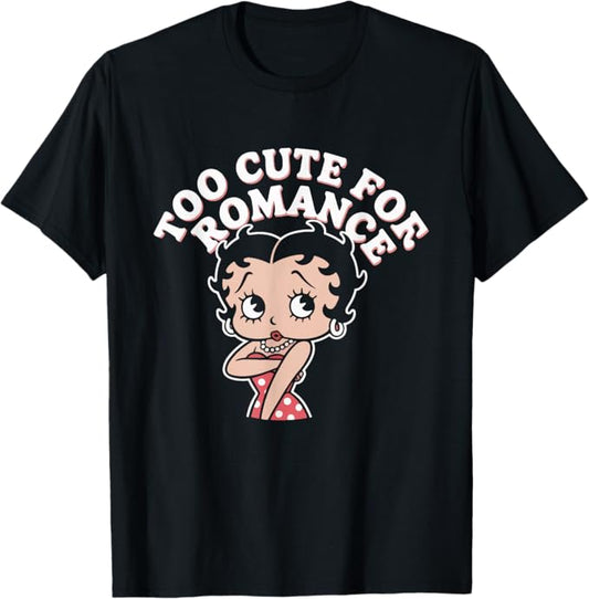 Too Cute for Romance Funny Retro Valentine Design T-Shirt