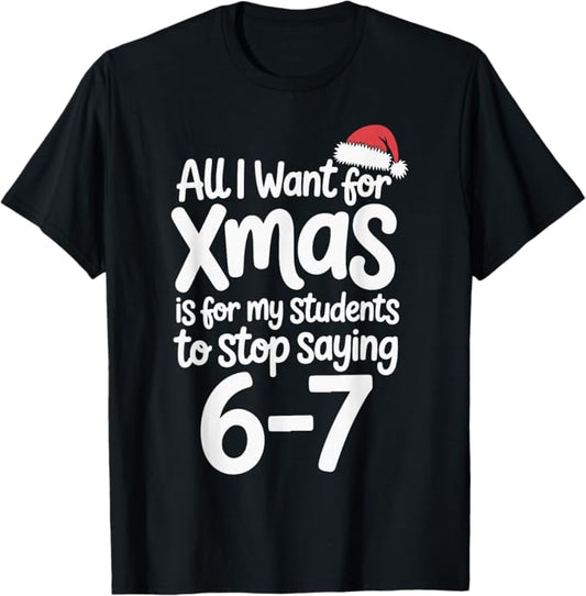 Funny Xmas Math Teacher Design for Holiday Classroom Humor T-Shirt