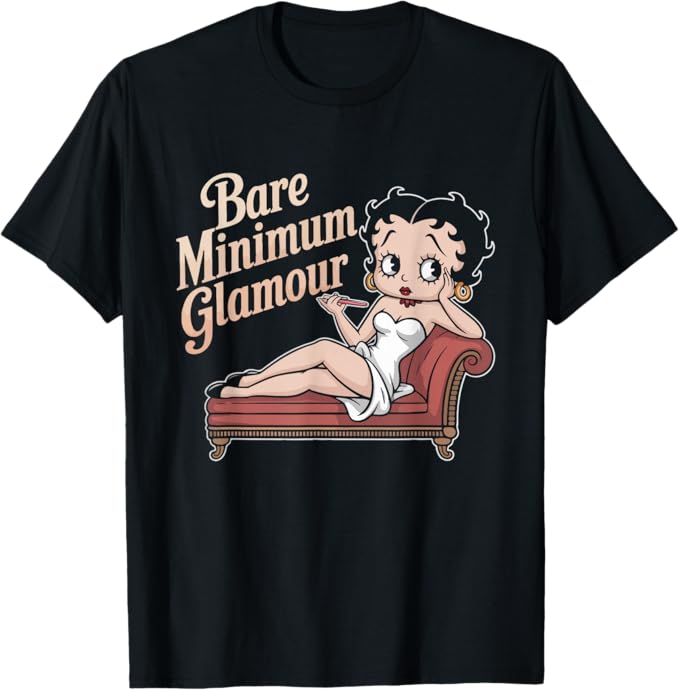 Bare Minimum Glamour Funny Vintage Design T-Shirt