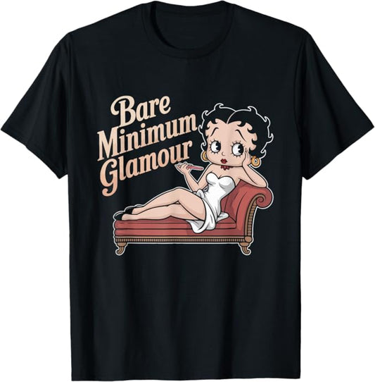 Bare Minimum Glamour Funny Vintage Design T-Shirt