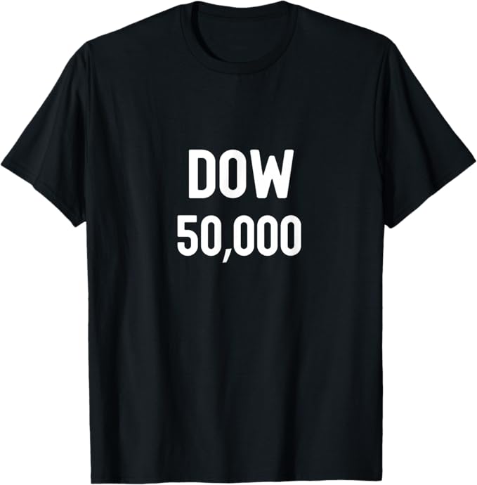 Dow 50,000 Milestone Stock Market Investor Design T-Shirt
