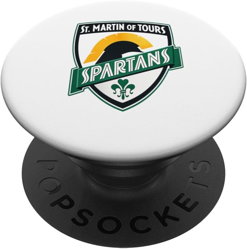 St Martin of Tours Spartans Shield Emblem Design PopSockets Adhesive PopGrip