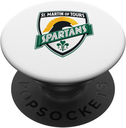 St Martin of Tours Spartans Shield Emblem Design PopSockets Adhesive PopGrip