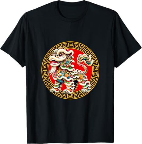 Chinese New Year Lion Dance for Kids Boy Girl Outfit Costume T-Shirt